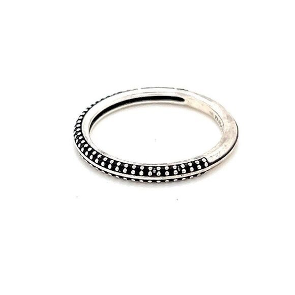 Pandora Thin Band Beaded Ring - Picture 4 of 7